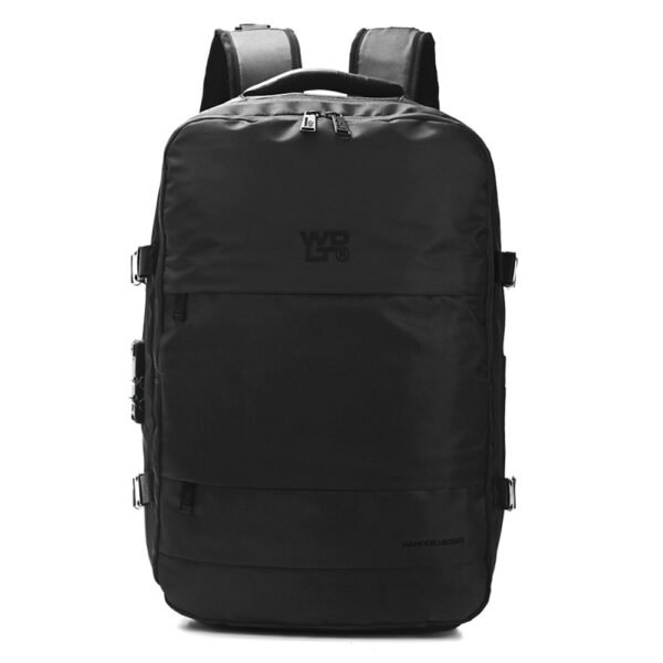 Mochila Travel Go 18" portanotebook multiples compartimentos zapatero expandible - Negro