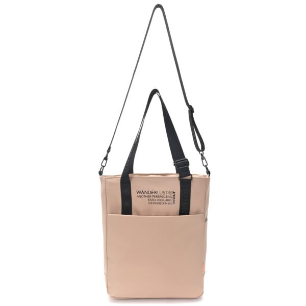 Bolso shopper con cierre en acceso - Kaki