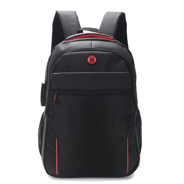 Mochila portanotebook con candado cierre reforzado y bolsillos internos WDLT Urban Red - Negro