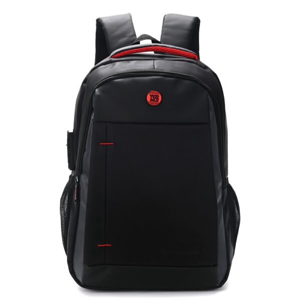 Mochila portanotebook con candado cierre reforzado y bolsillos internos WDLT Urban Red - Negro