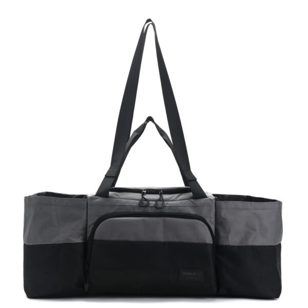 Bolso WDLT para camping con compartimento con forreria isotermica y bolsillos laterales - Negro combinado Gris